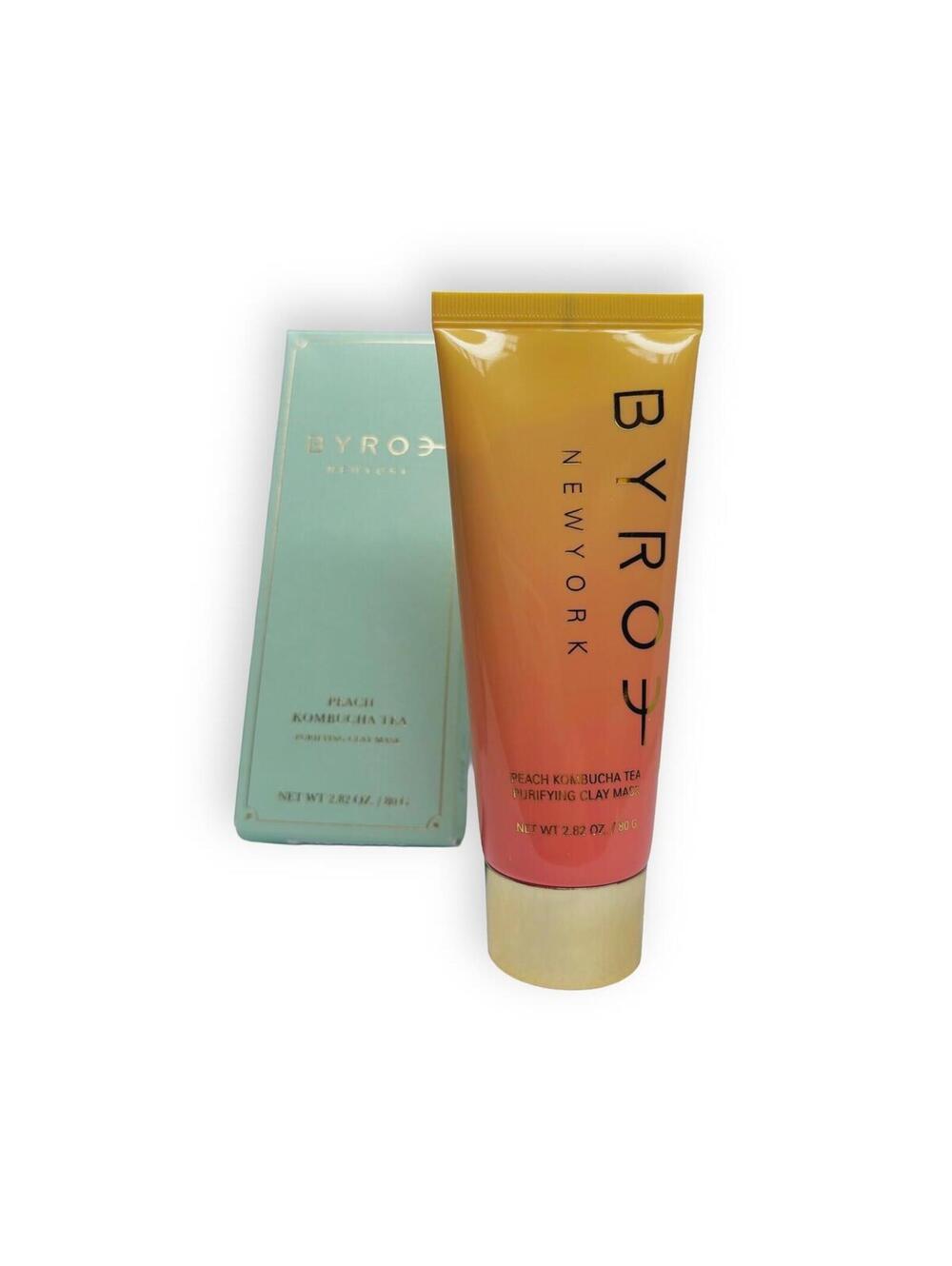 BYROE Peach Kombucha Tea Purifying Clay Mask Korean Skin Care 2.82oz / 80G NEW